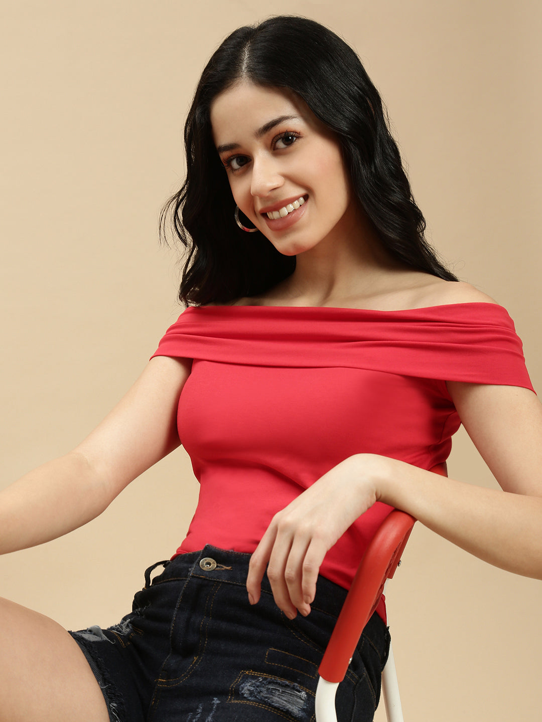 Ecolore Womens Off Shoulder Top