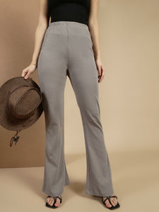 Ecolore Womens Fit And Flare Rib Pant