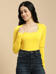 Ecolore Womens Square Neck Full Sleeve Top