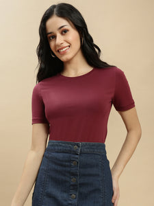 Ecolore Womens Crew Neck Half Sleeve Top