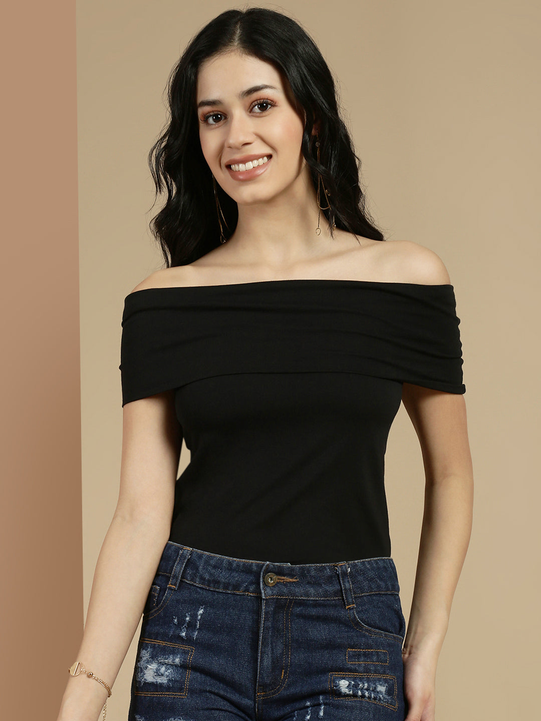 Ecolore Womens Off Shoulder Top