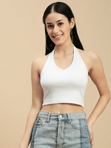 Ecolore Womens Halter Neck Crop Top