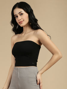 Ecolore Womens Over Fold Tube Top