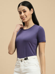 Ecolore Womens Crew Neck Half Sleeve Top