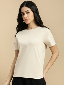 Ecolore Womens Regular Half Sleeve High Low Top