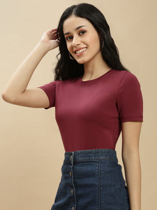 Ecolore Womens Crew Neck Half Sleeve Top