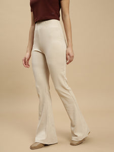 Ecolore Womens Fit And Flare Rib Pant