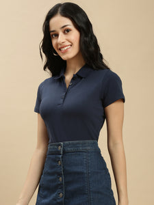 Ecolore Womens Half Sleeve Polo Top