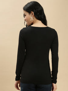 Ecolore Womens Square Neck Full Sleeve Top