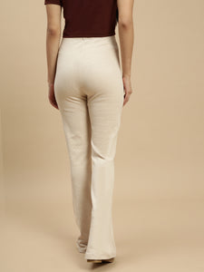 Ecolore Womens Fit And Flare Rib Pant