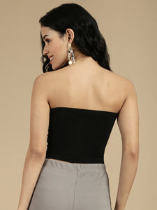 Ecolore Womens Over Fold Tube Top