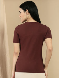 Ecolore Womens Crew Neck Half Sleeve Top