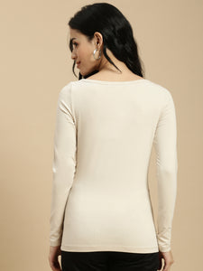 Ecolore Womens Boat Neck Full Sleeve Top
