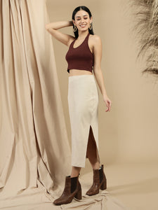 Ecolore Womens Halter Neck Crop Top