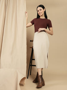 Ecolore Womens Crew Neck Half Sleeve Top