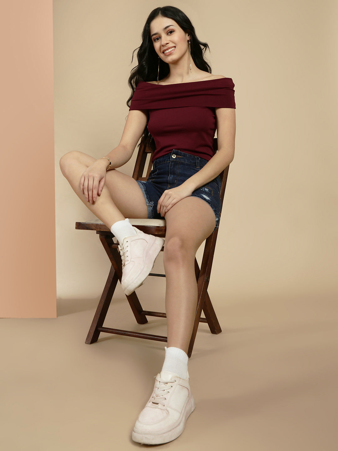 Ecolore Womens Off Shoulder Top