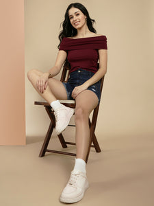 Ecolore Womens Off Shoulder Top