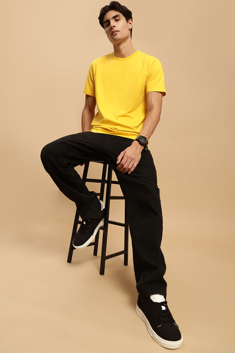 Ecolore Mens Basic Crew Neck Slim Fit