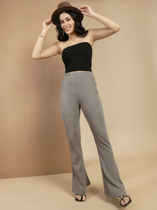Ecolore Womens Fit And Flare Rib Pant