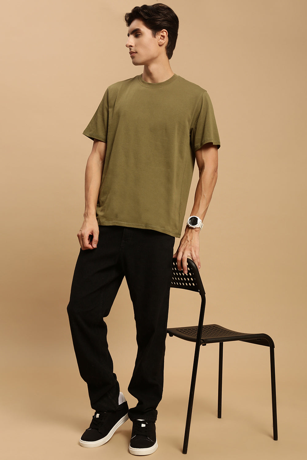 Ecolore Mens Basic Crew Neck Comfort Fit