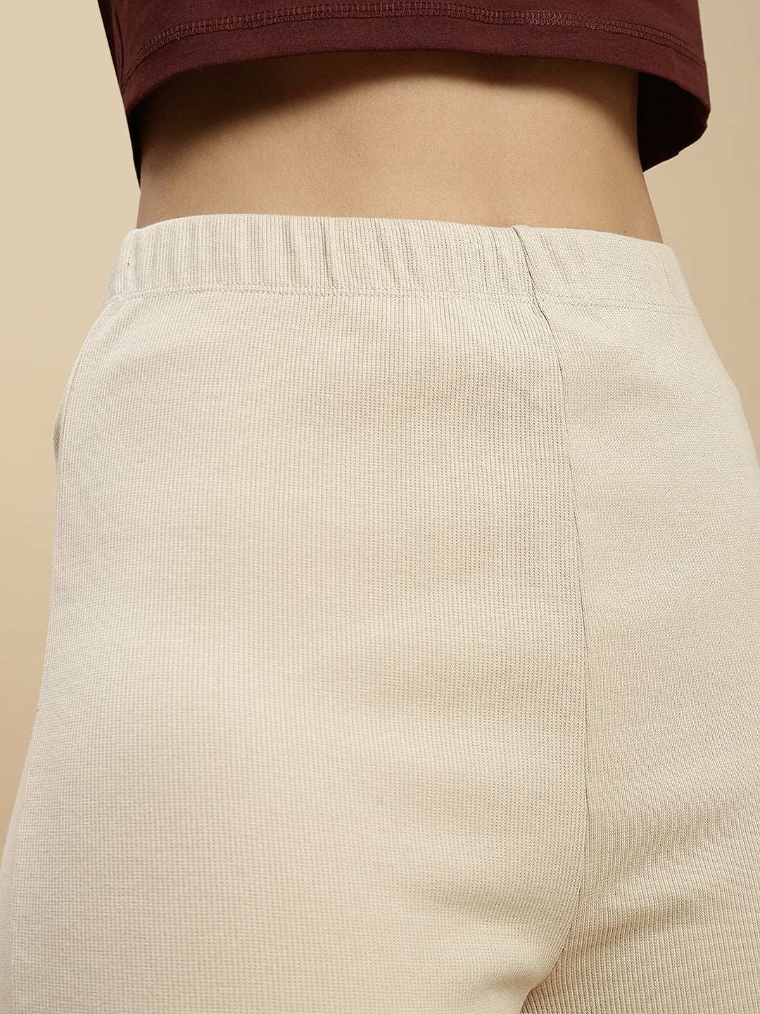 Ecolore Womens Fit And Flare Rib Pant