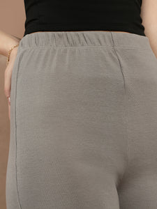 Ecolore Womens Fit And Flare Rib Pant