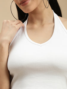 Ecolore Womens Halter Neck Crop Top
