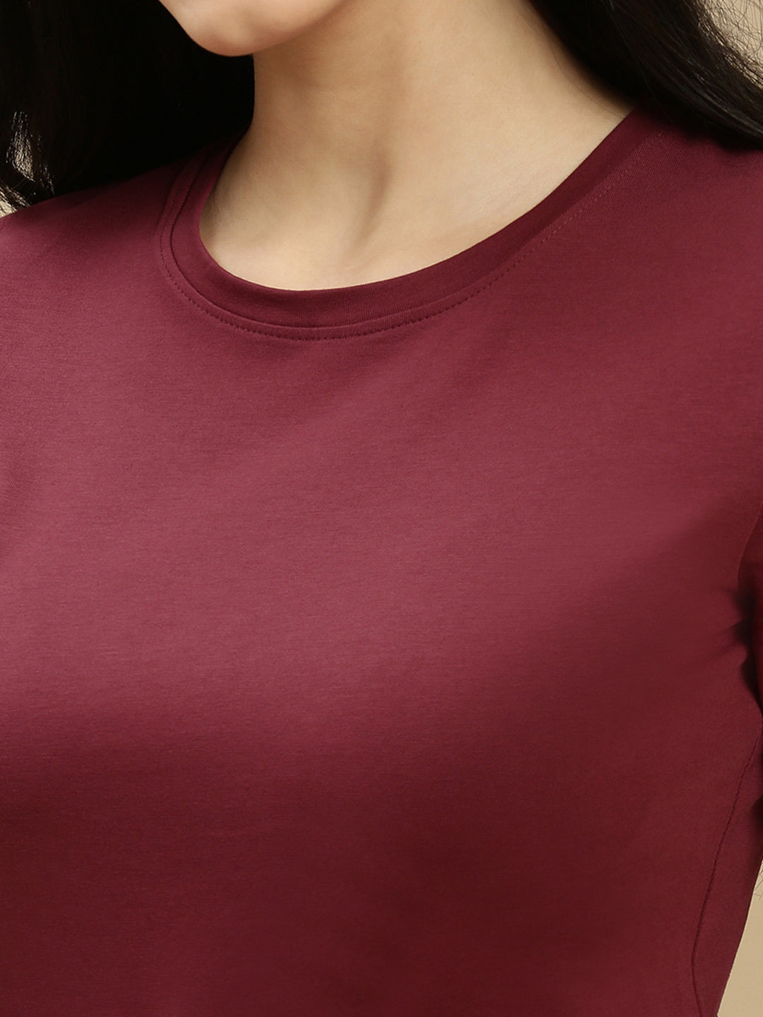 Ecolore Womens Crew Neck Half Sleeve Top