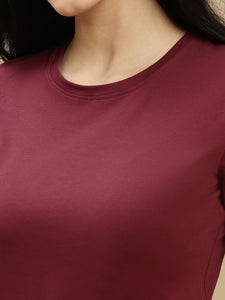 Ecolore Womens Crew Neck Half Sleeve Top