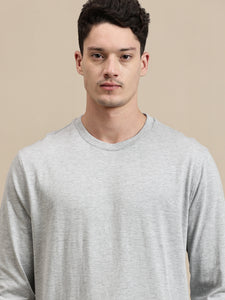 Men's T-Shirt - Basic Crew Neck Full Sleeve Comfort Fit