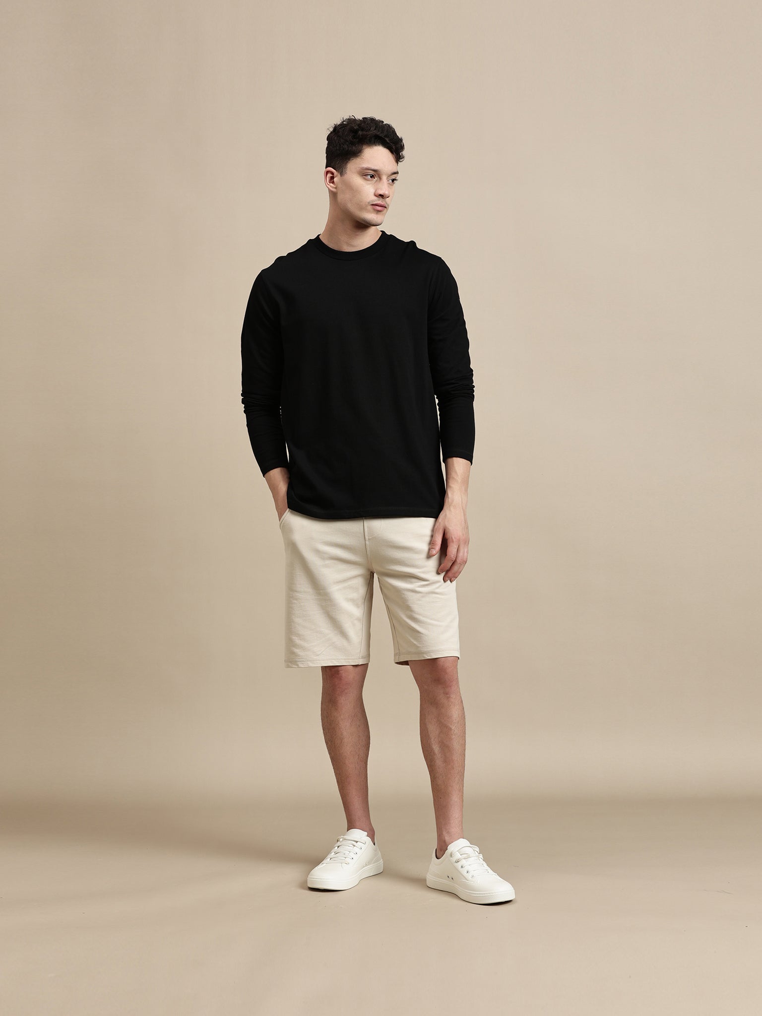 Men's T-Shirt - Basic Crew Neck Full Sleeve Comfort Fit