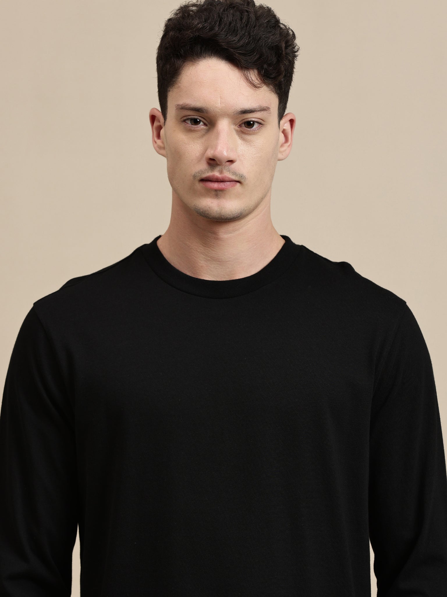 Men's T-Shirt - Basic Crew Neck Full Sleeve Comfort Fit
