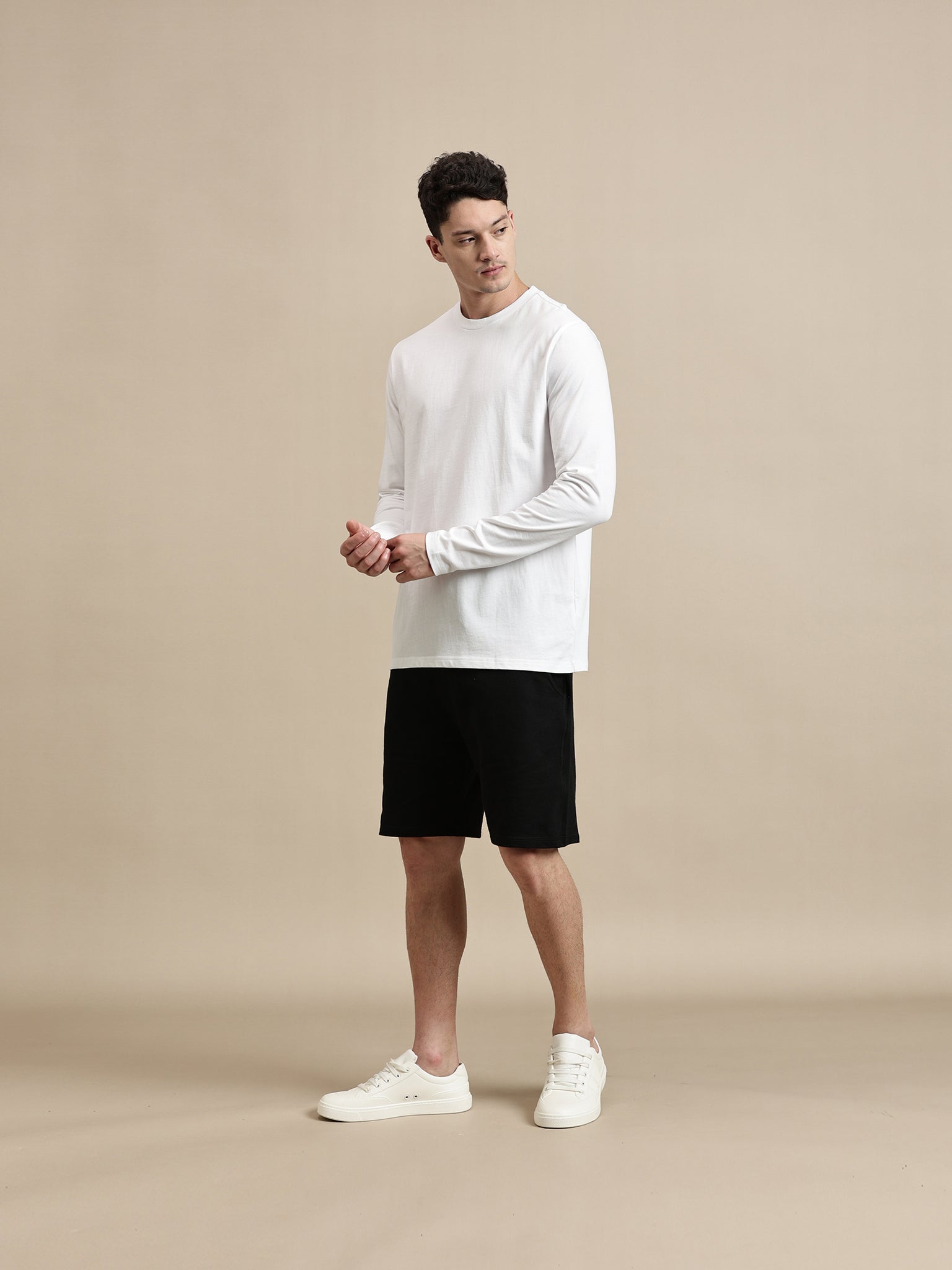 Men's T-Shirt - Basic Crew Neck Full Sleeve Comfort Fit