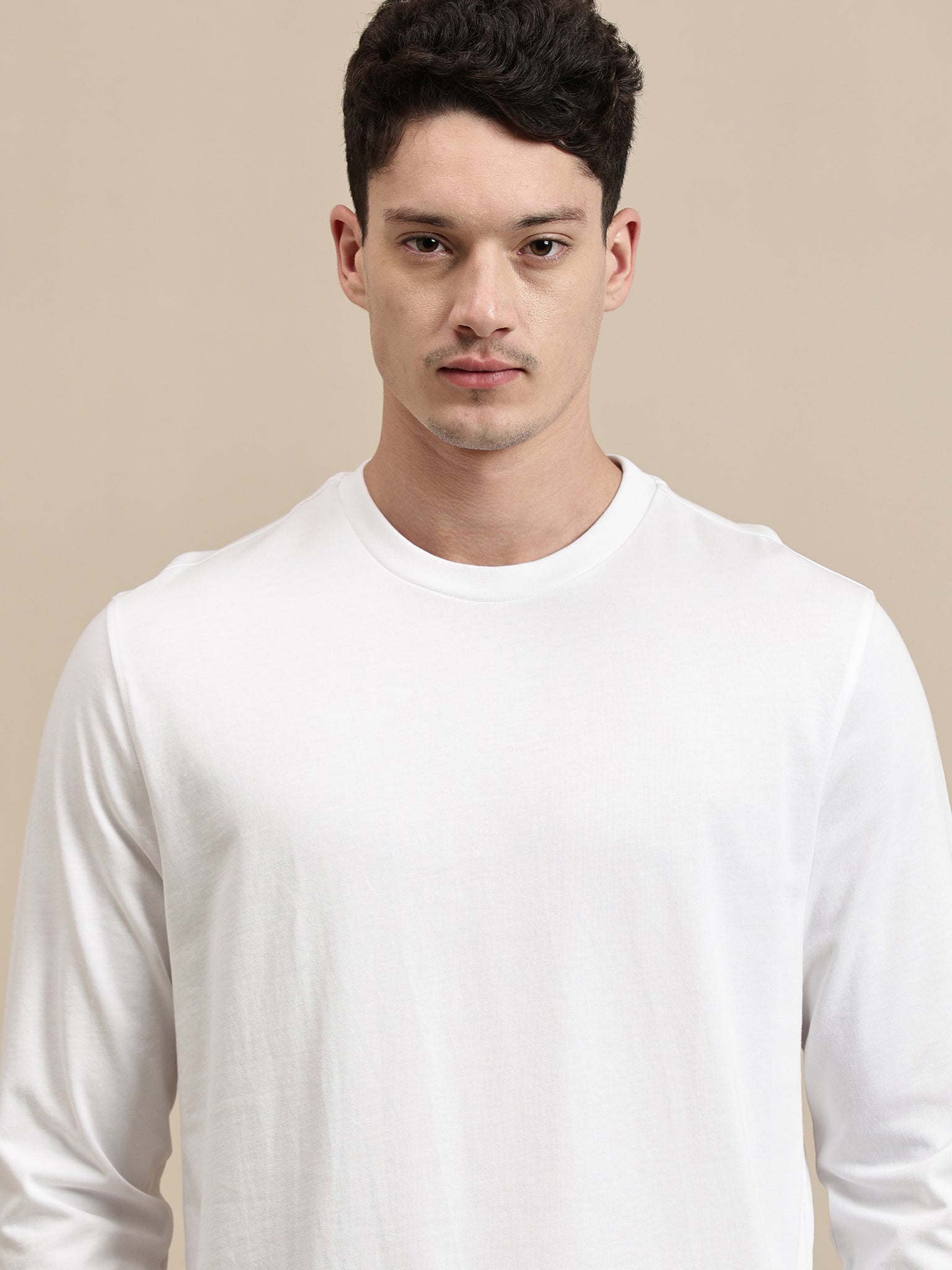 Men's T-Shirt - Basic Crew Neck Full Sleeve Comfort Fit