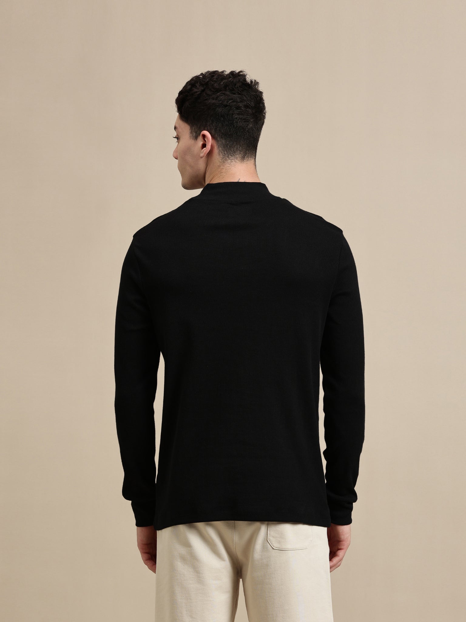 Men's T-Shirt – High Neck Full Sleeves