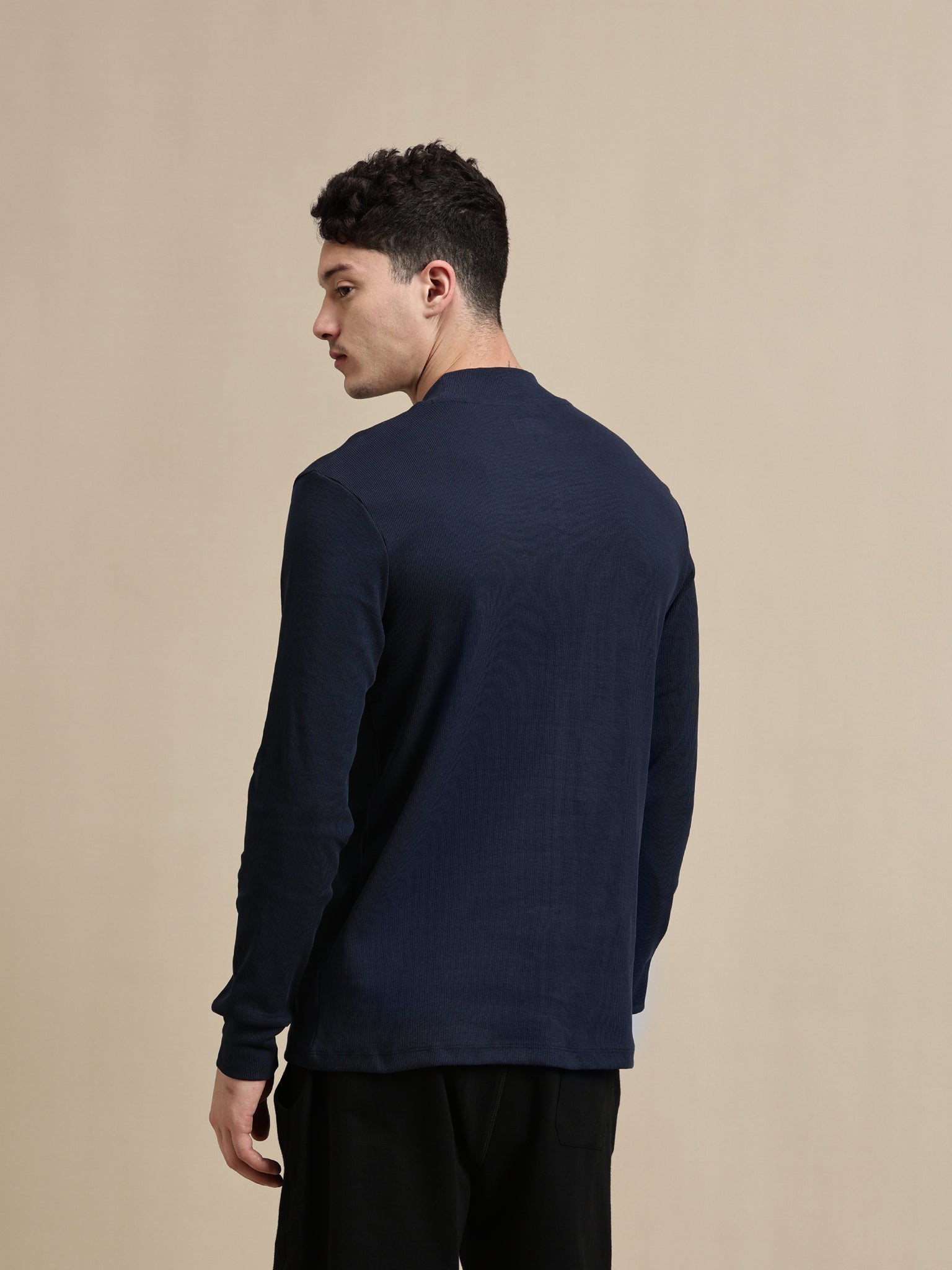 Men's T-Shirt – High Neck Full Sleeves