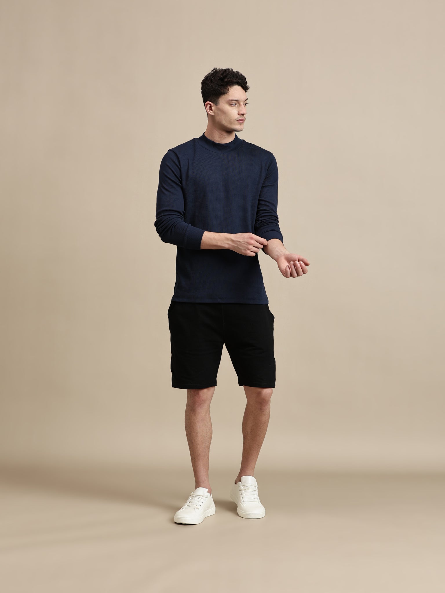 Men's T-Shirt – High Neck Full Sleeves
