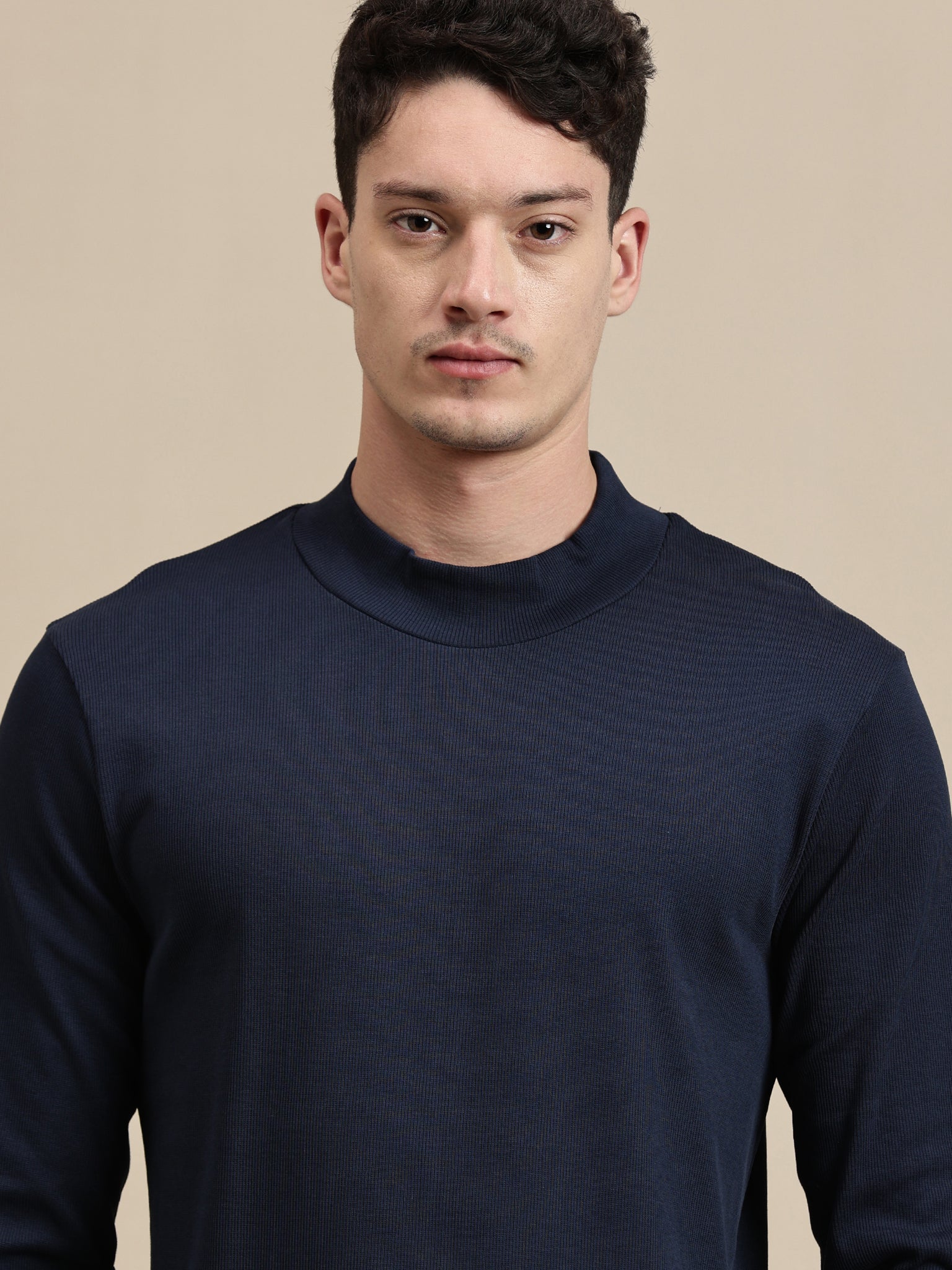 Men's T-Shirt – High Neck Full Sleeves
