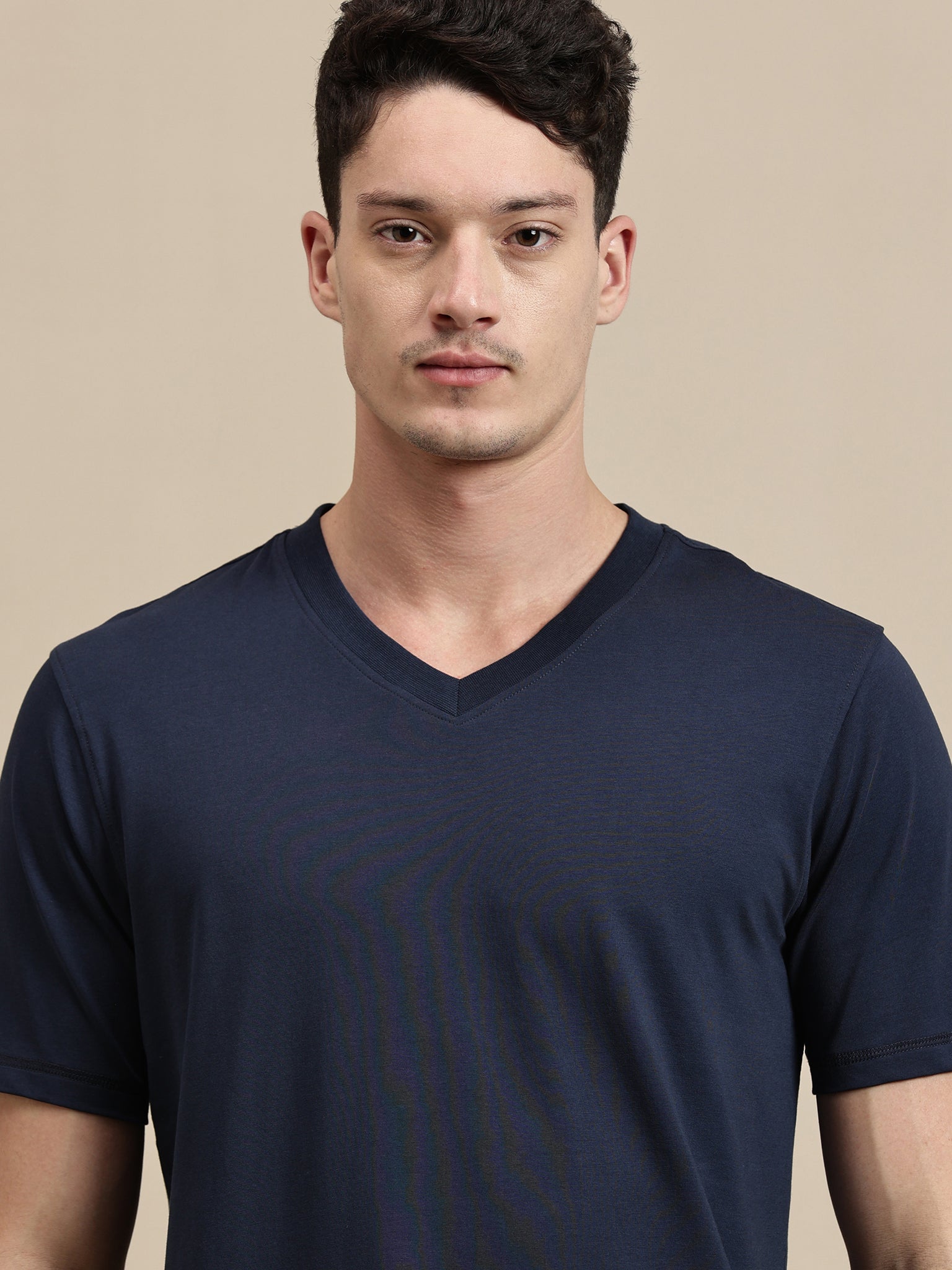 Men's T-Shirt – Half Sleeve - V Neck Slim Fit