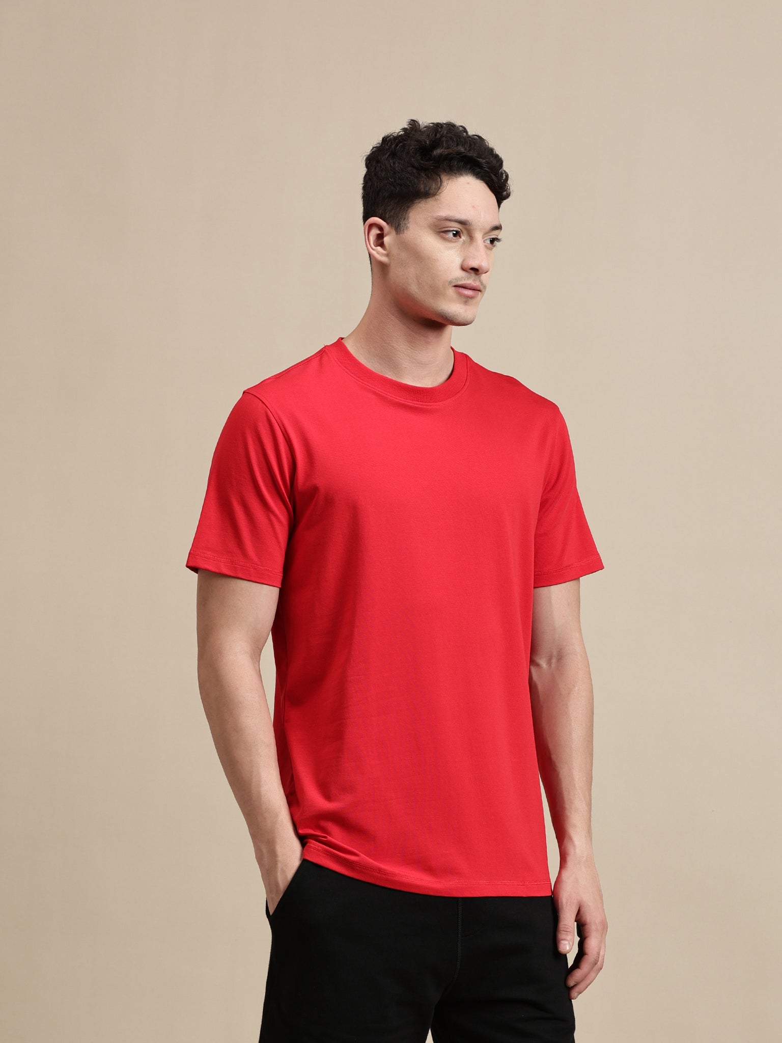 Men's T-Shirt – Half Sleeve - Basic Crew Neck Slim Fit