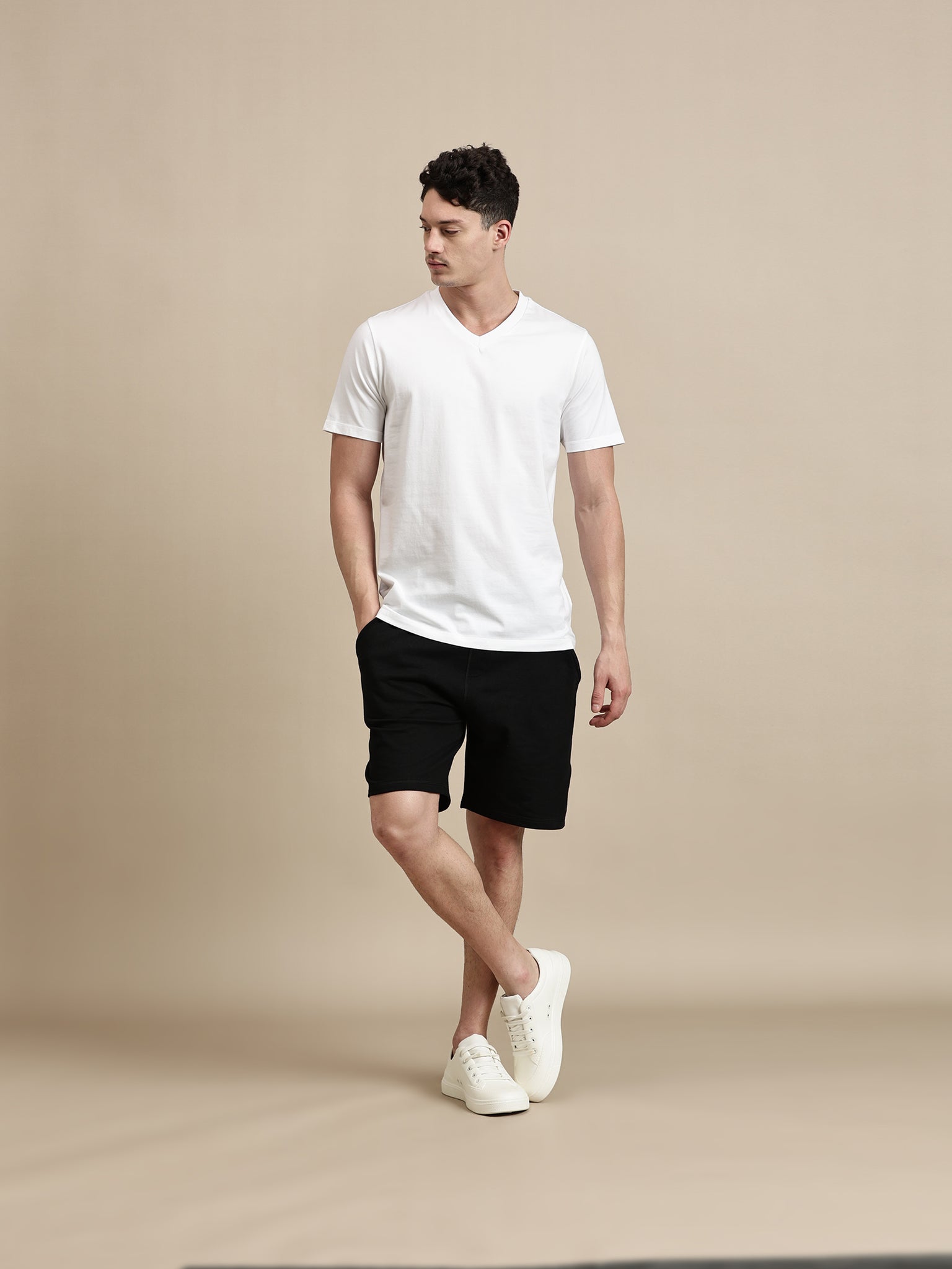 Men's T-Shirt – Half Sleeve - V Neck Slim Fit