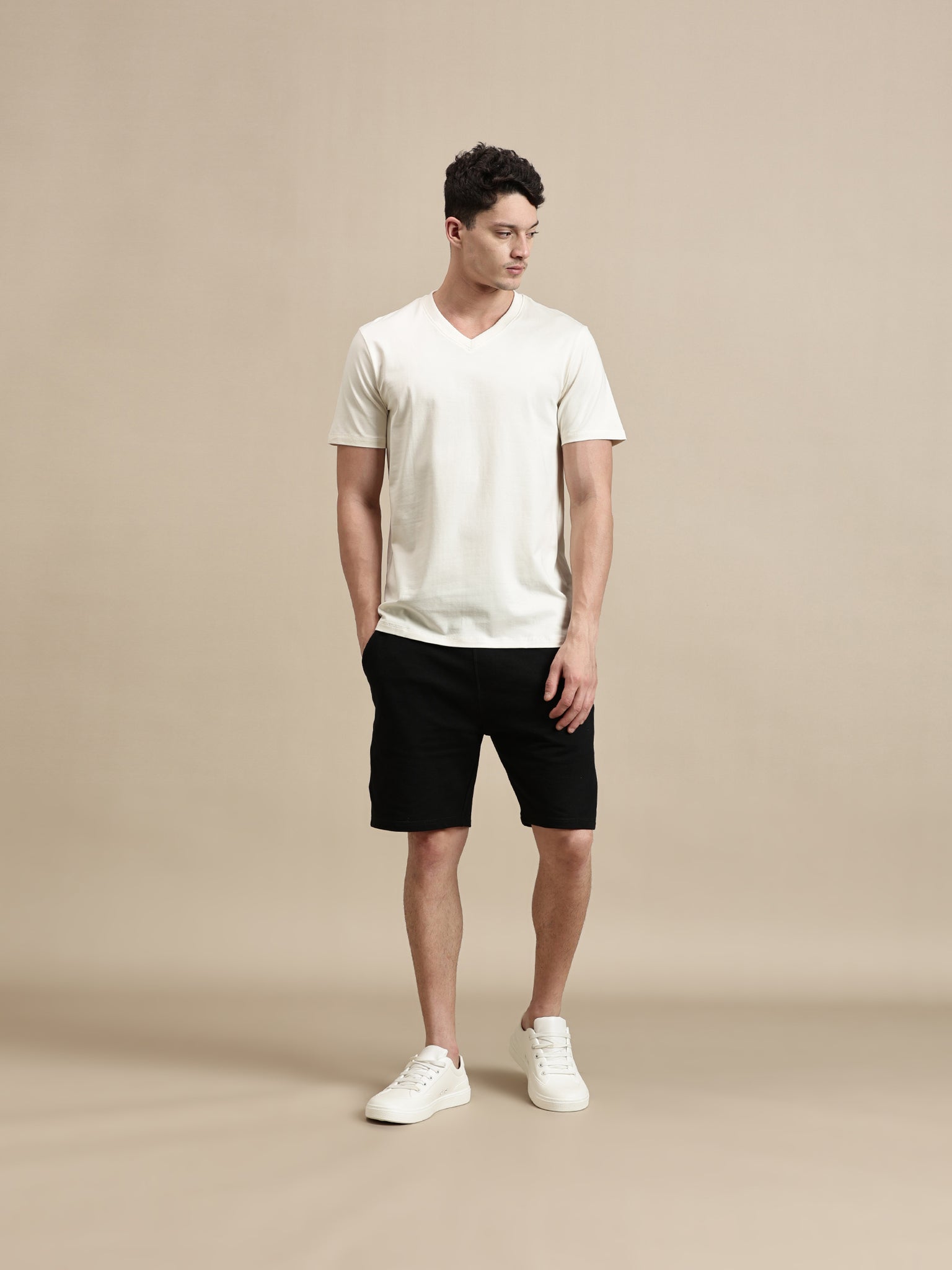 Men's T-Shirt – Half Sleeve - V Neck Slim Fit