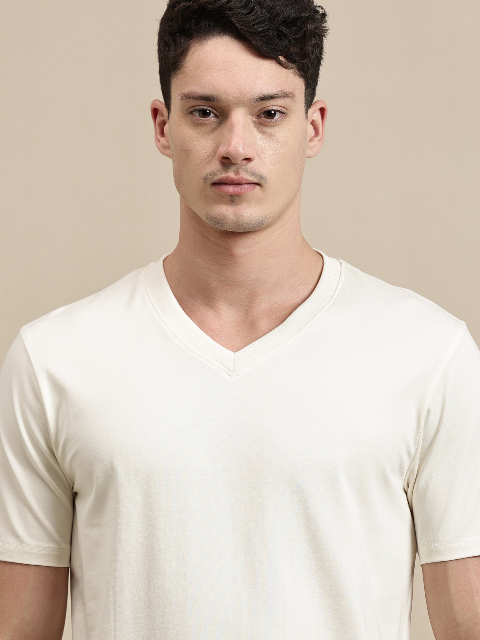 Men's T-Shirt – Half Sleeve - V Neck Slim Fit