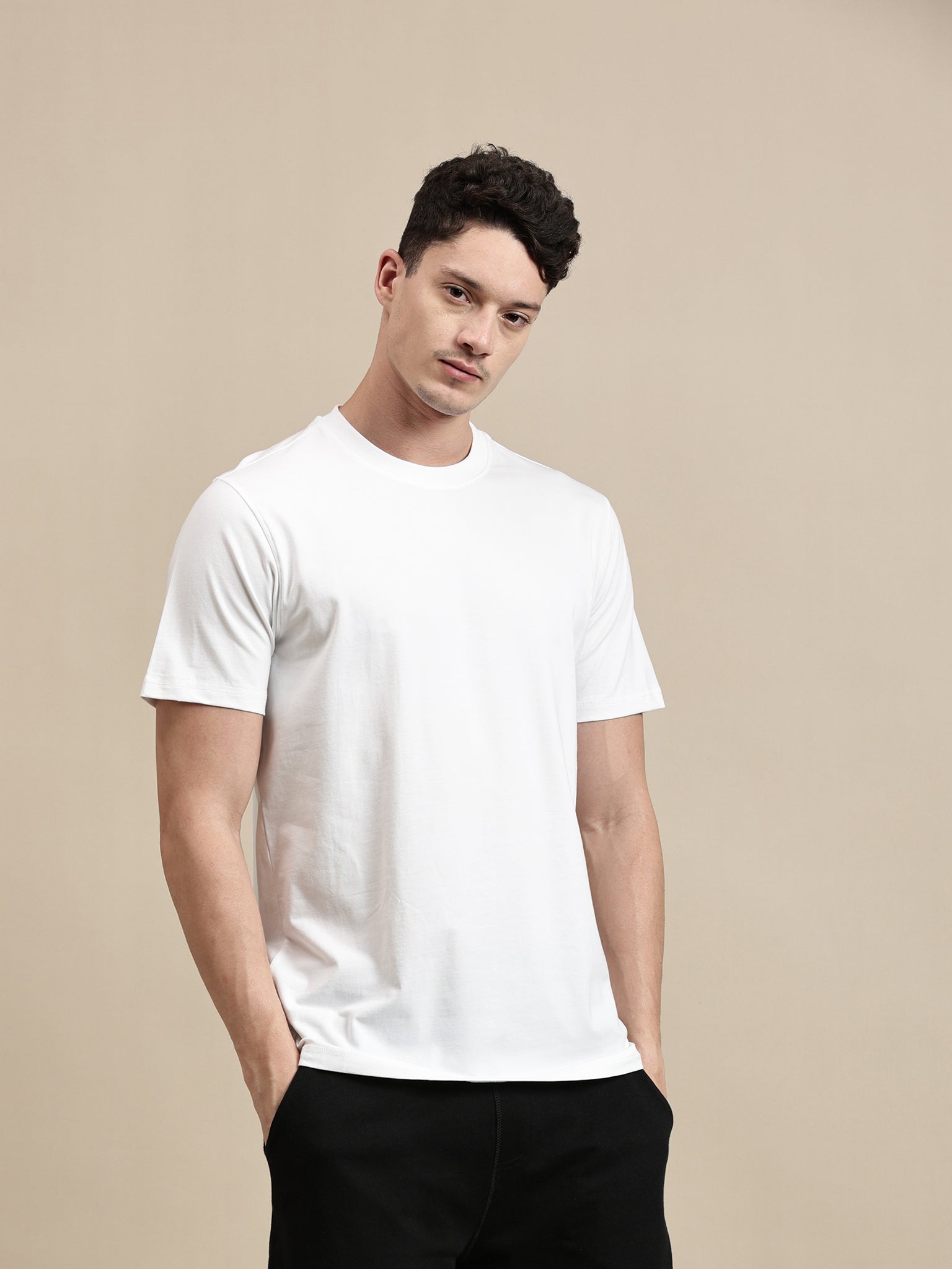 Men's T-Shirt – Half Sleeve - Basic Crew Neck Slim Fit