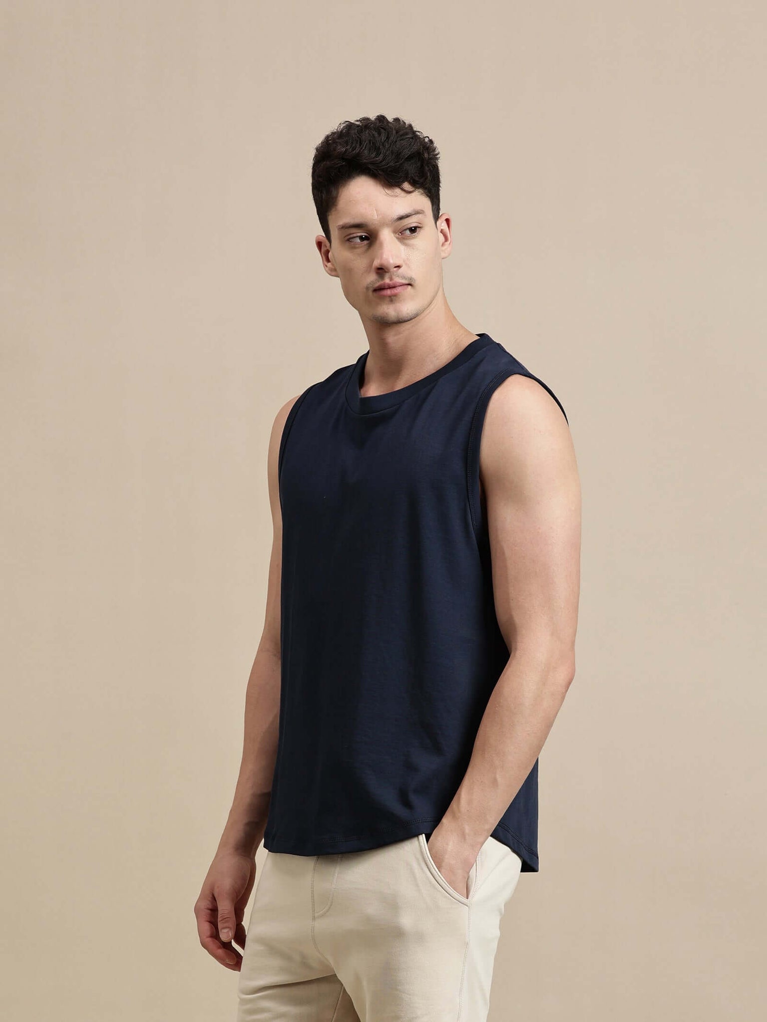 Men's T- Shirt – Sleeveless Singlet Comfort