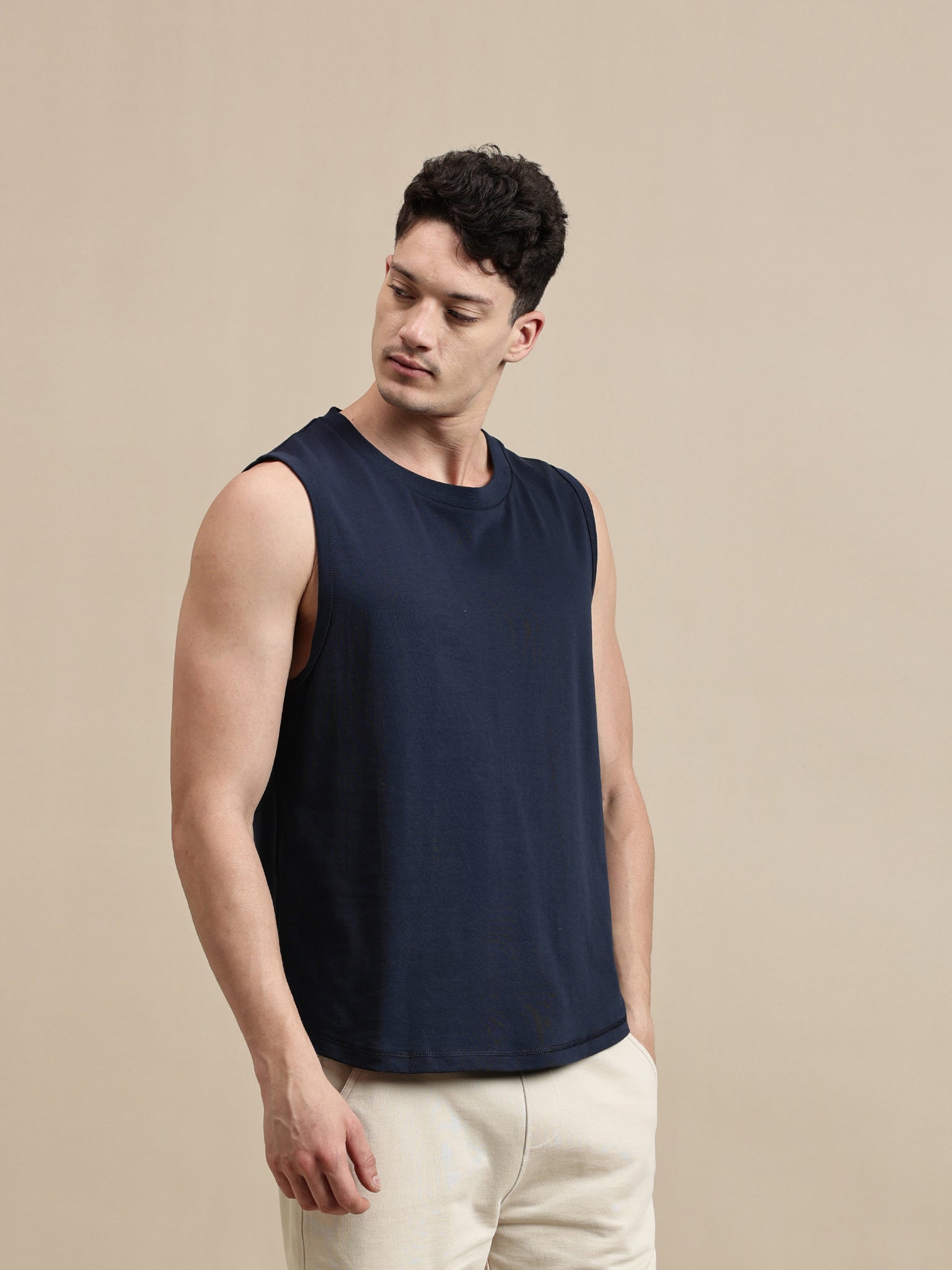 Men's T- Shirt – Sleeveless Singlet Comfort