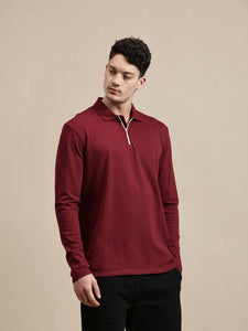 Men's Polo – Polo Full Sleeve Bonded Zipper