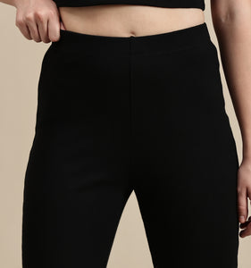Women's Pant – Fit And Flare Rib Pant