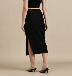 Women's Skirt – Side Slit Midi Skirt