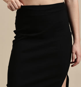 Women's Skirt – Side Slit Midi Skirt